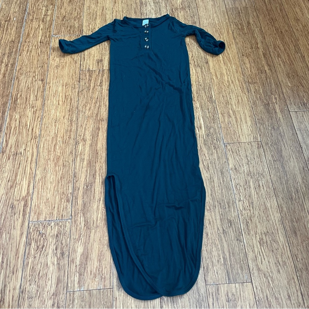 Lou Lou & Company Dark Green Kids Knotted Gown